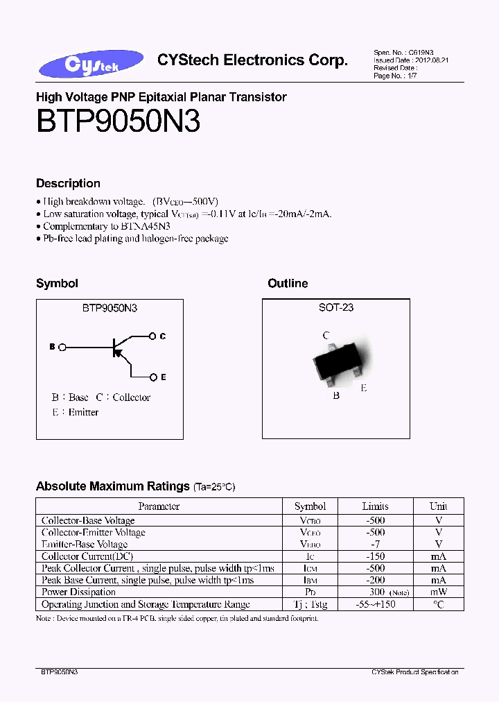 BTP9050N3_7662222.PDF Datasheet