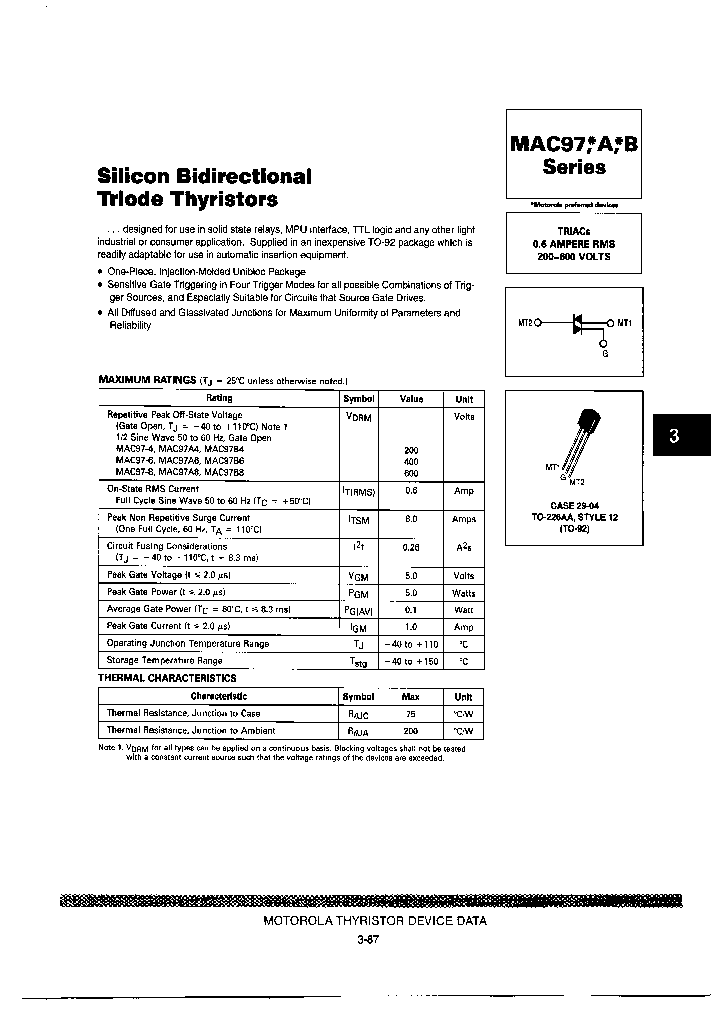 MAC97A4-18_7667110.PDF Datasheet Download --- IC-ON-LINE