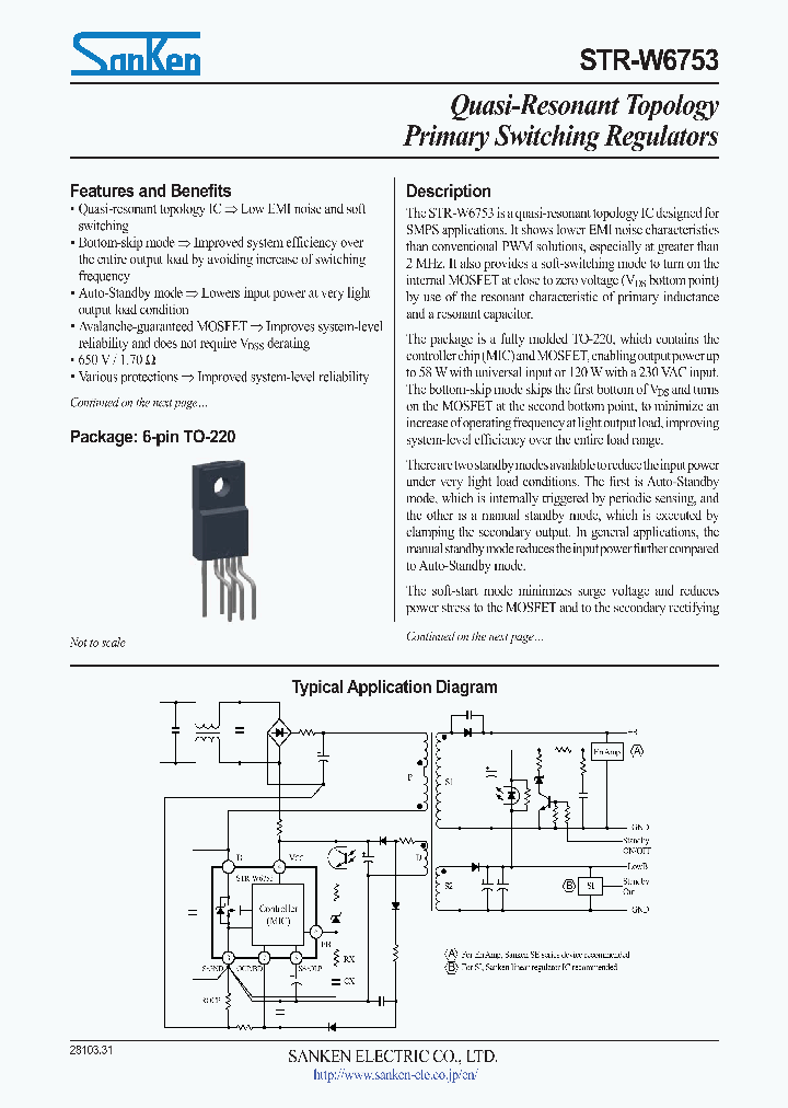 STR-W6753_7666865.PDF Datasheet Download --- IC-ON-LINE
