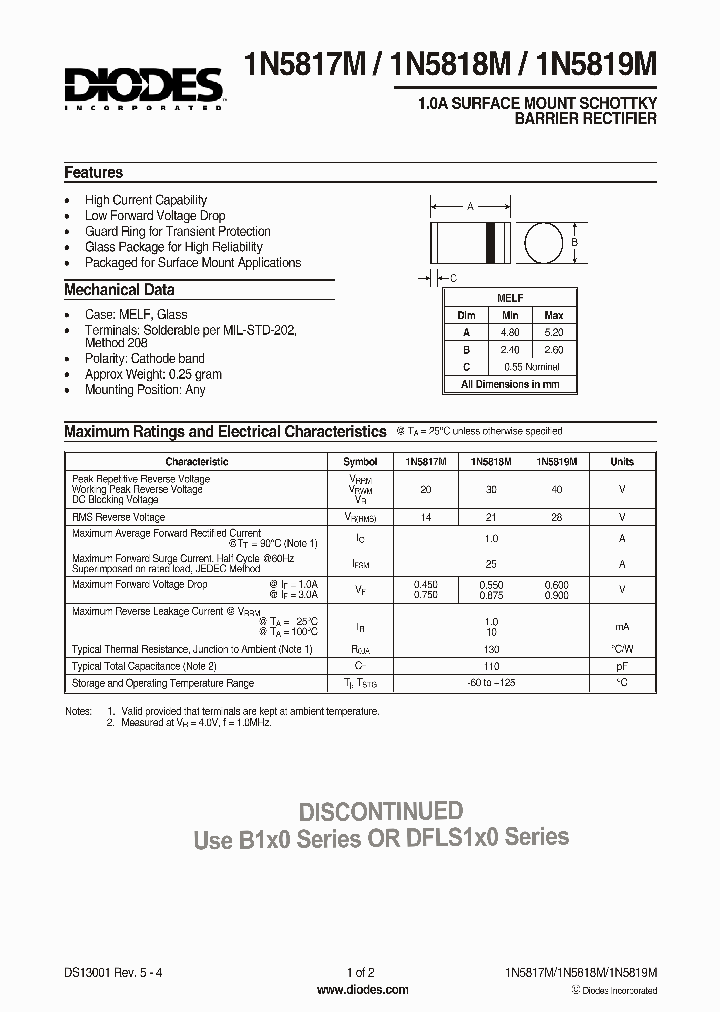 1N5817M-13_7669989.PDF Datasheet