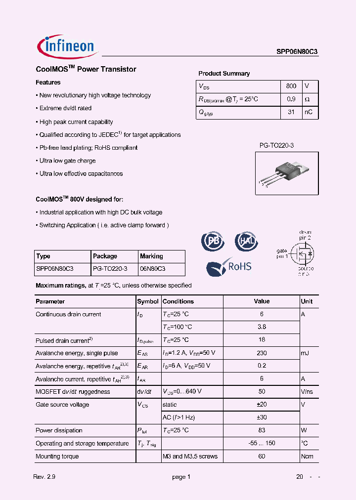 06N80C3_7670176.PDF Datasheet