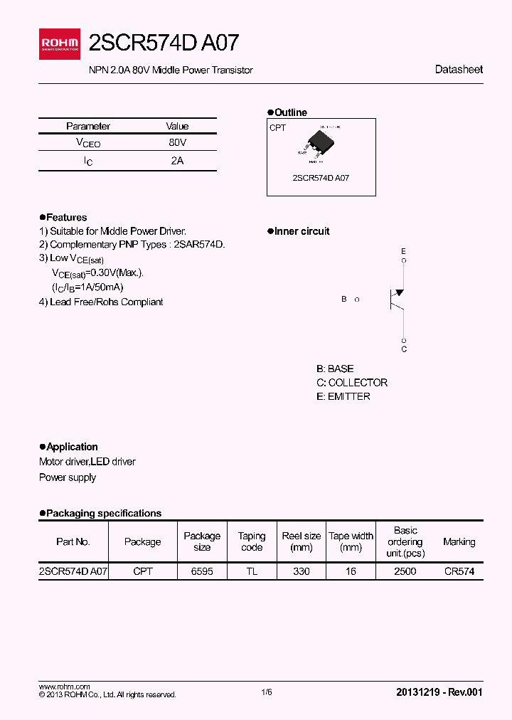 2SCR574DA07_7670428.PDF Datasheet