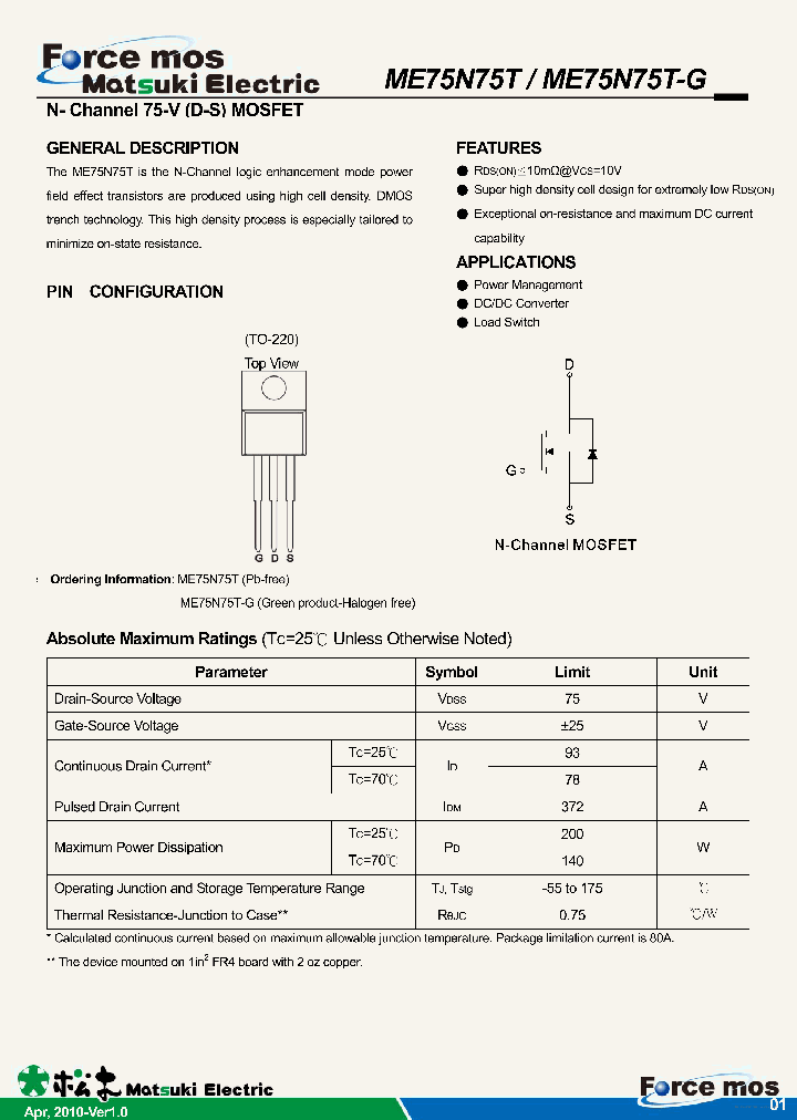 ME75N75T_7670901.PDF Datasheet