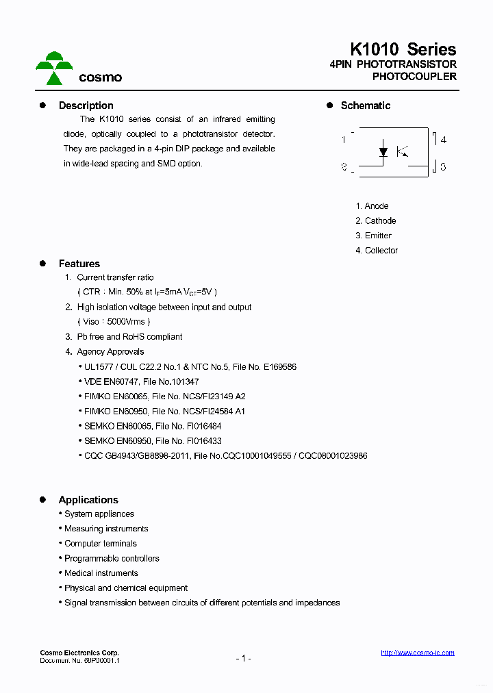 K1010_7671427.PDF Datasheet Download --- IC-ON-LINE
