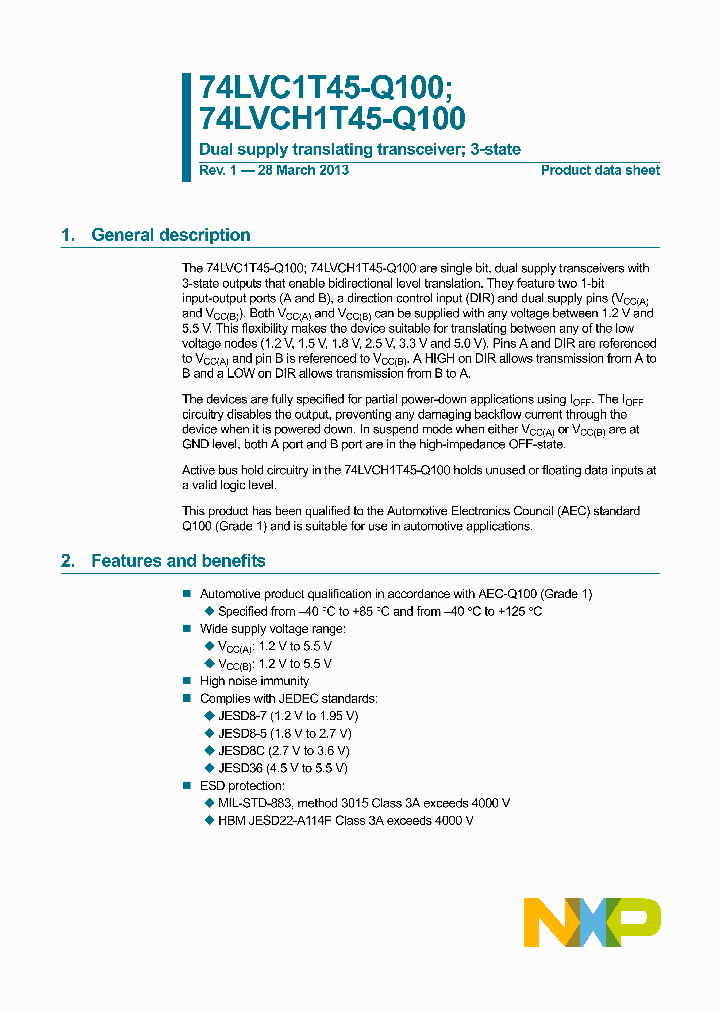 74LVC1T45GW-Q100_7671794.PDF Datasheet