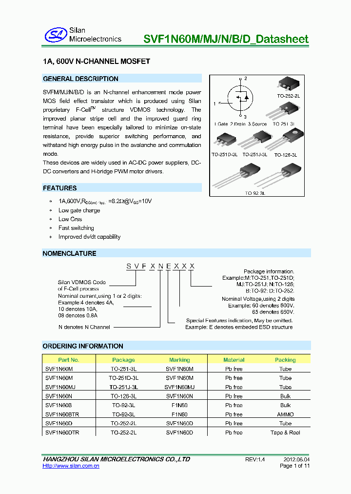 SVF1N60MJ_7678334.PDF Datasheet