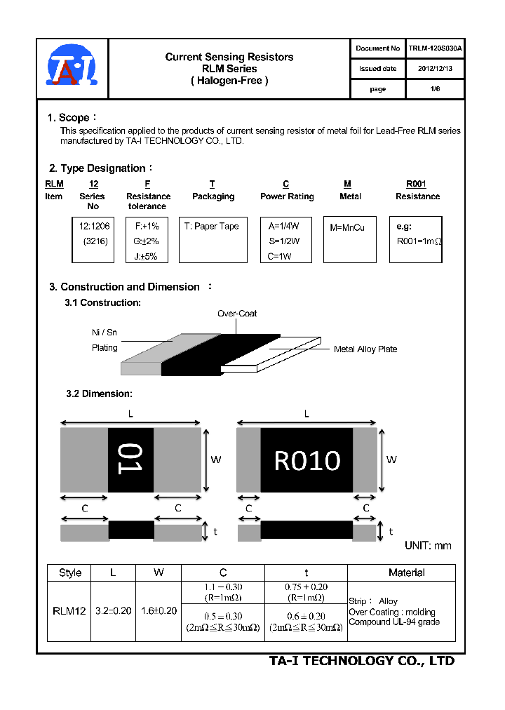 RLM12GTCMR001_7680308.PDF Datasheet