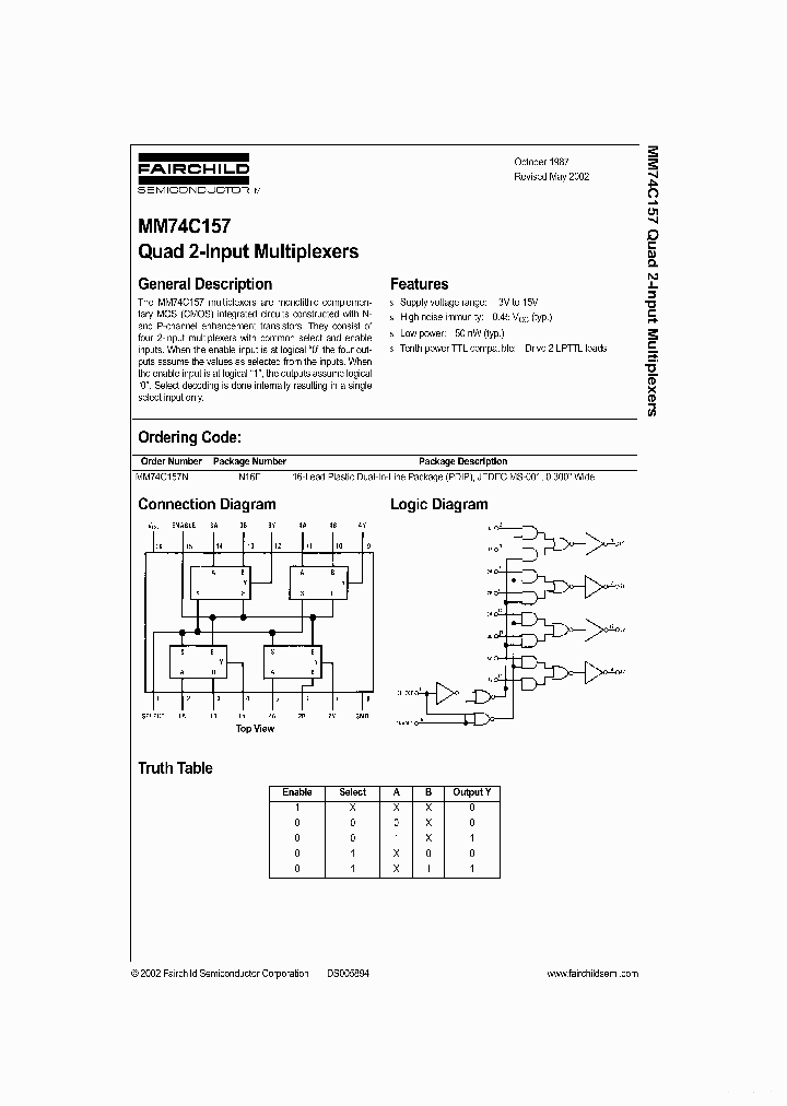 74C157_7682380.PDF Datasheet