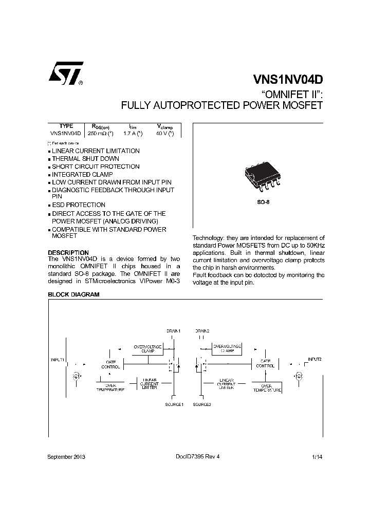 VNS1NV04D13TR_7682912.PDF Datasheet