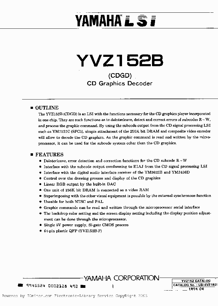 YVZ152B-F_7687339.PDF Datasheet