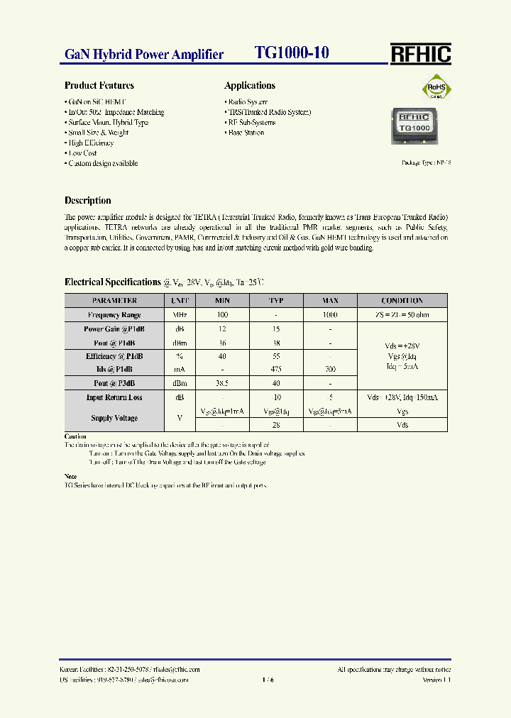 TG1000-10_7688768.PDF Datasheet Download --- IC-ON-LINE