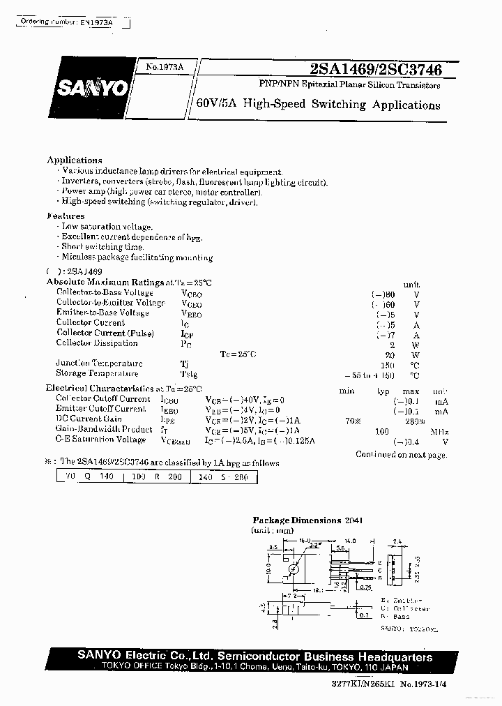 C3746_7693350.PDF Datasheet Download --- IC-ON-LINE