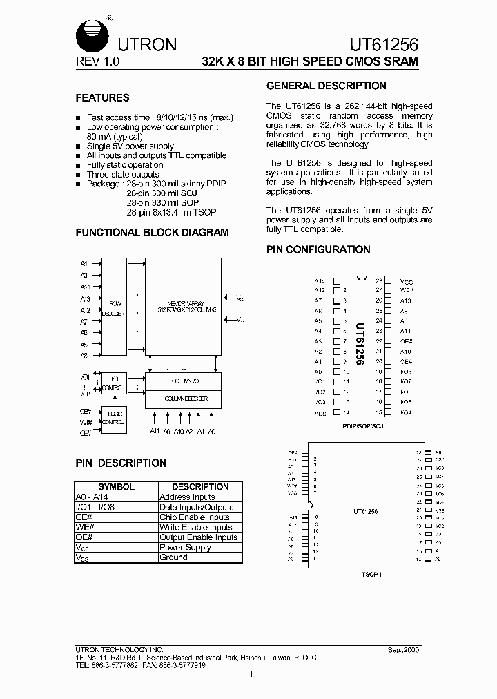 UM61256_7693722.PDF Datasheet Download --- IC-ON-LINE
