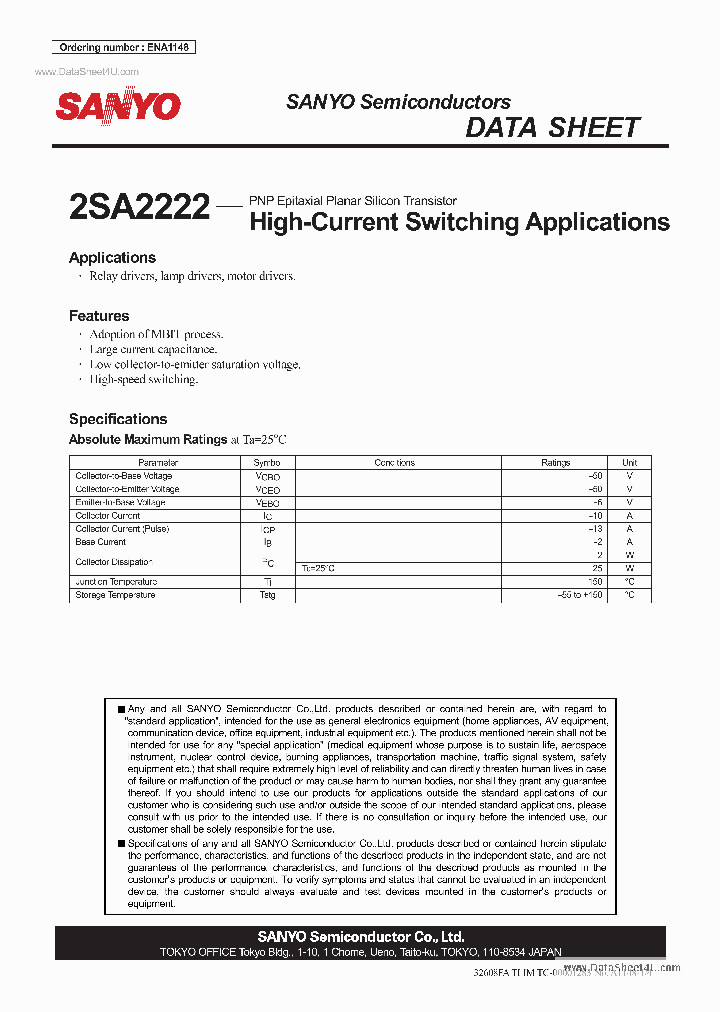 A2222_7693886.PDF Datasheet Download --- IC-ON-LINE