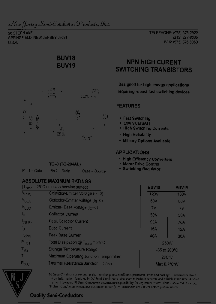 BUV18_7694301.PDF Datasheet