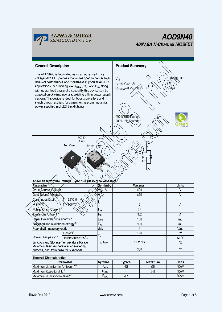 D9N40_7700064.PDF Datasheet Download --- IC-ON-LINE