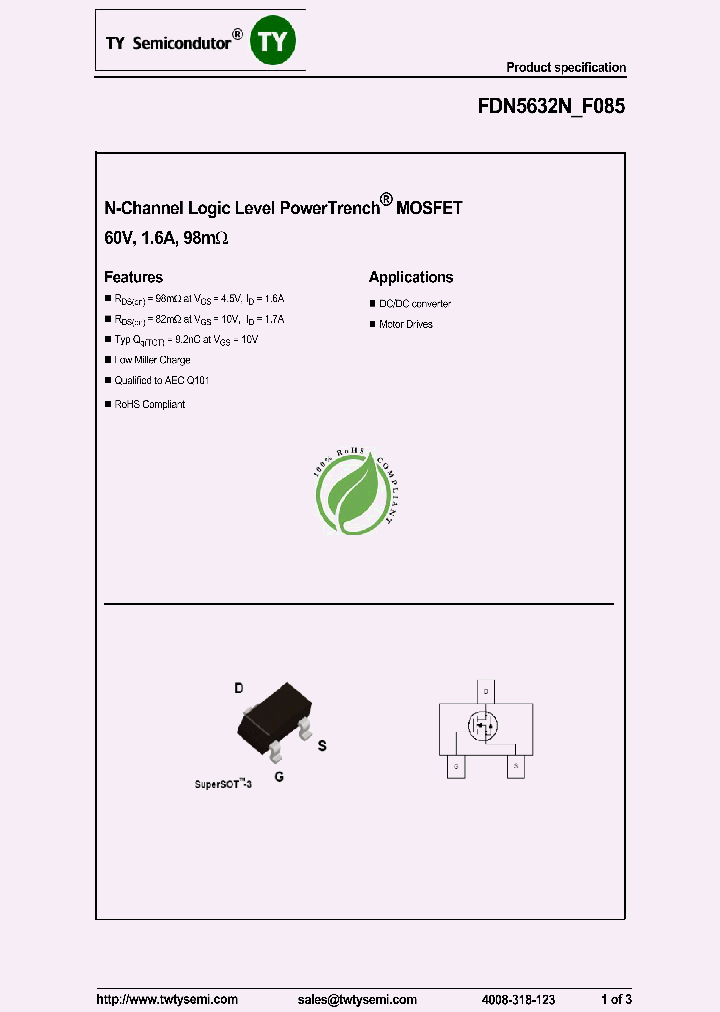 FDN5632N-F085_7702860.PDF Datasheet