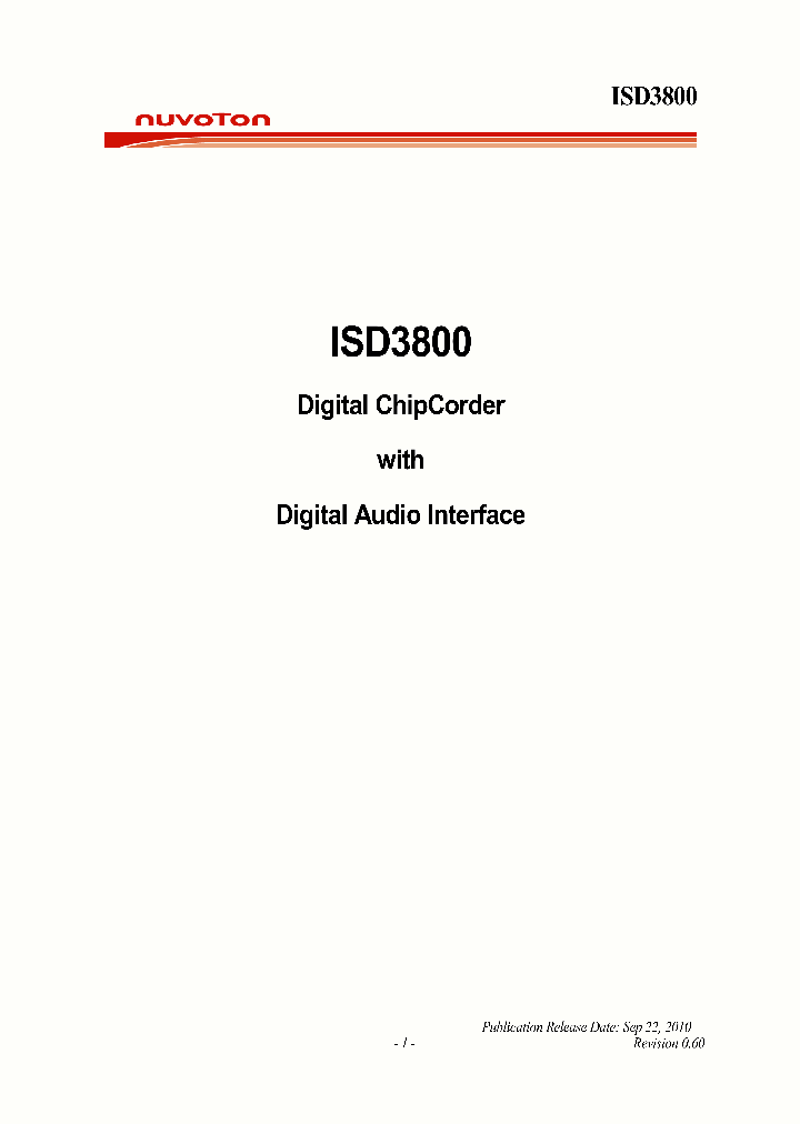 ISD3800_7703260.PDF Datasheet
