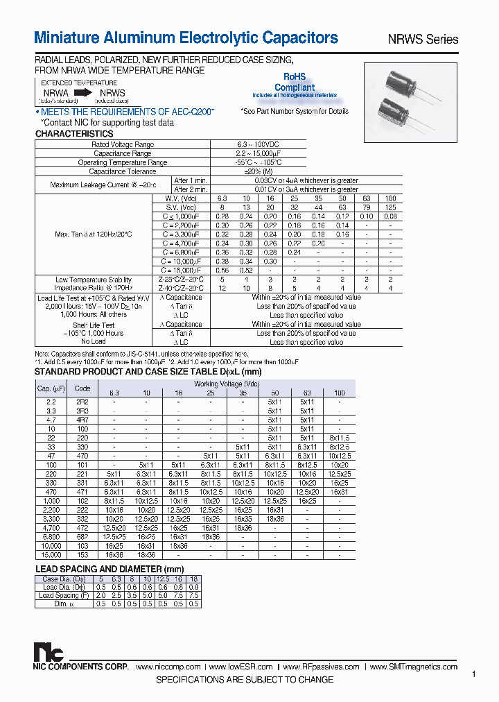 NRWS470M100V10X125F_7704719.PDF Datasheet