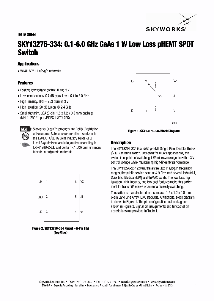 SKY13276-334_7704686.PDF Datasheet