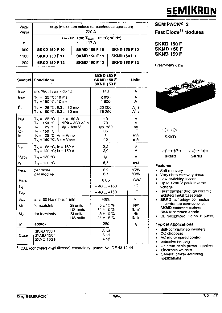 SKMD150F10_7705082.PDF Datasheet