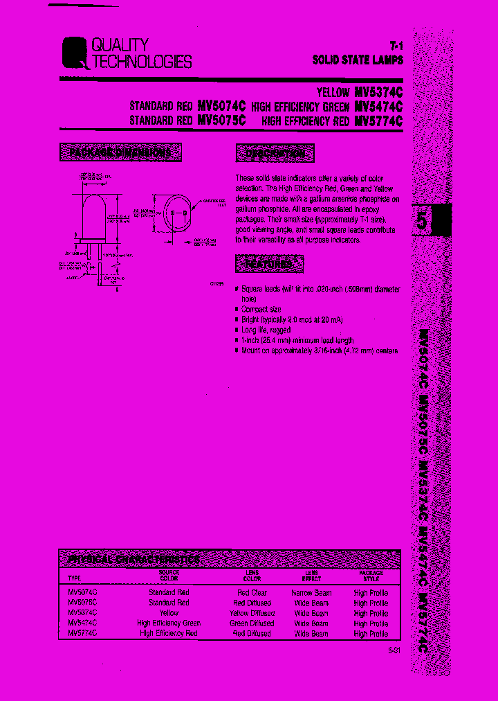 MV5474C_7705167.PDF Datasheet