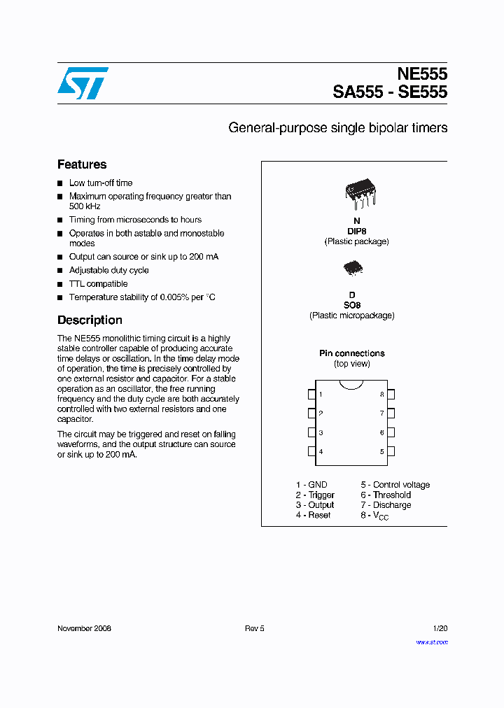 SA555D_7706867.PDF Datasheet Download --- IC-ON-LINE