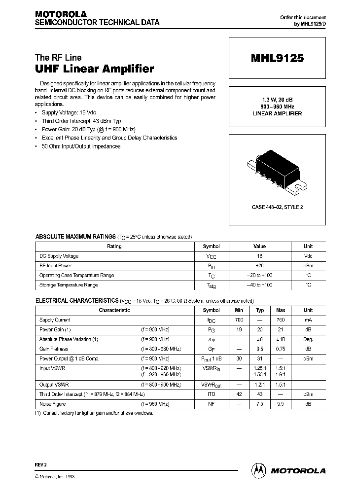 MHW9125_7707776.PDF Datasheet