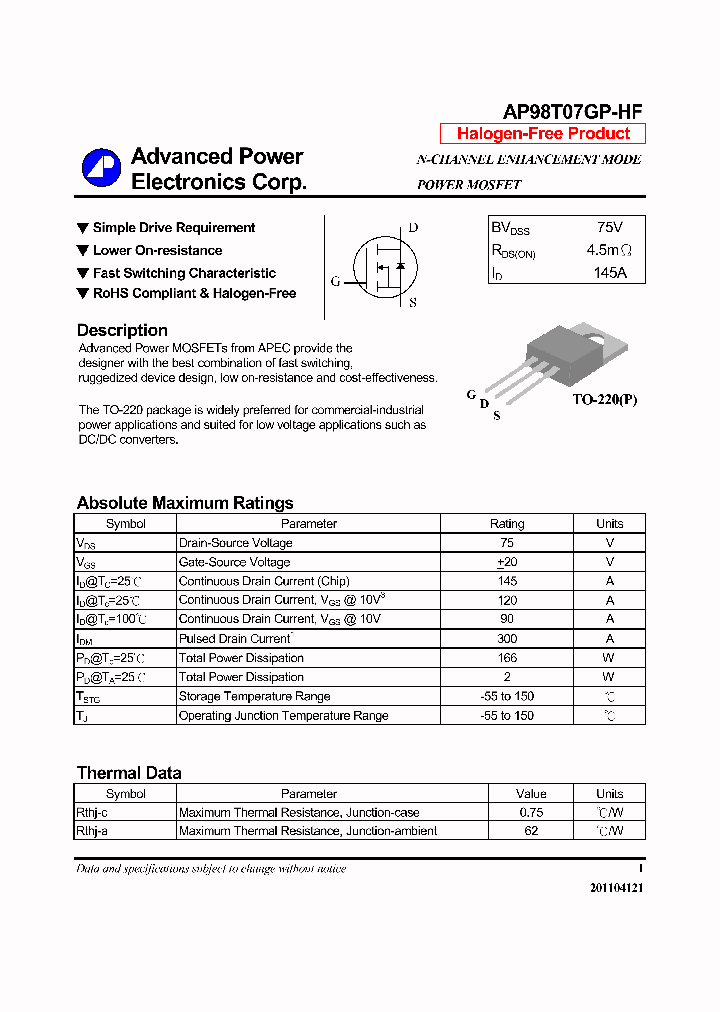 AP98T07GP-HF_7714415.PDF Datasheet