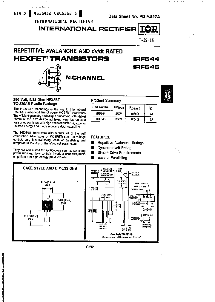 IRF645_7717089.PDF Datasheet