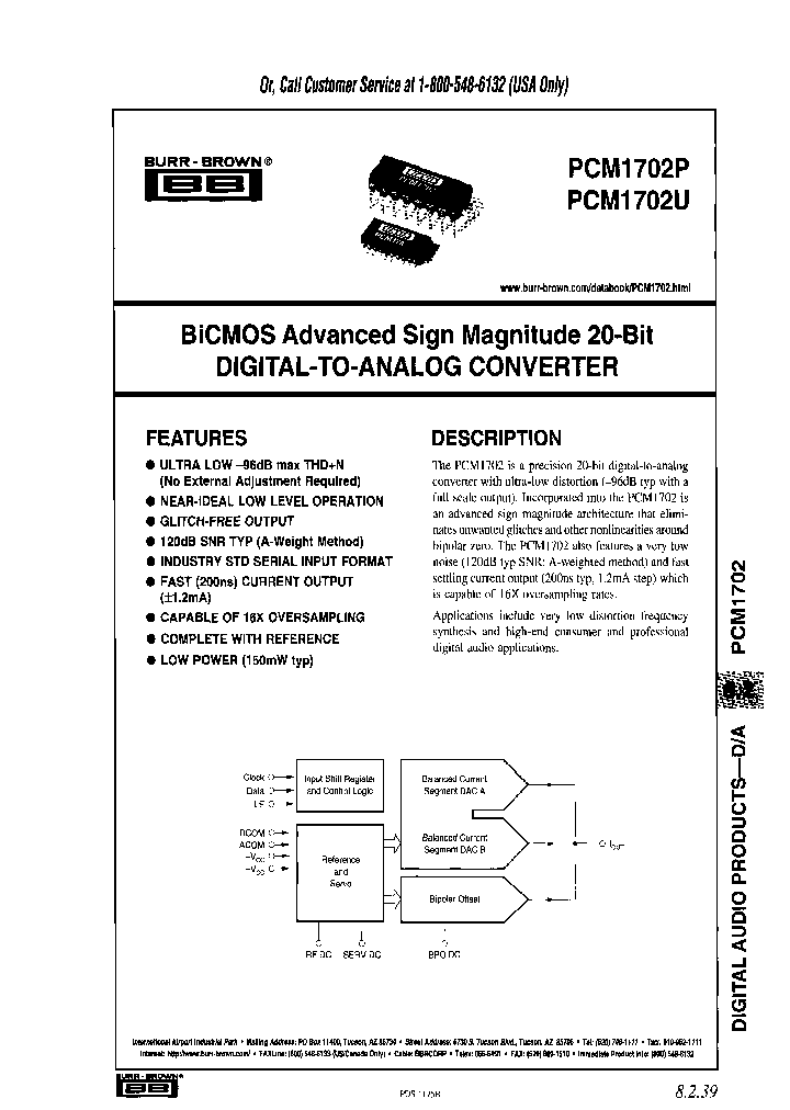 PCM1702P_7719049.PDF Datasheet