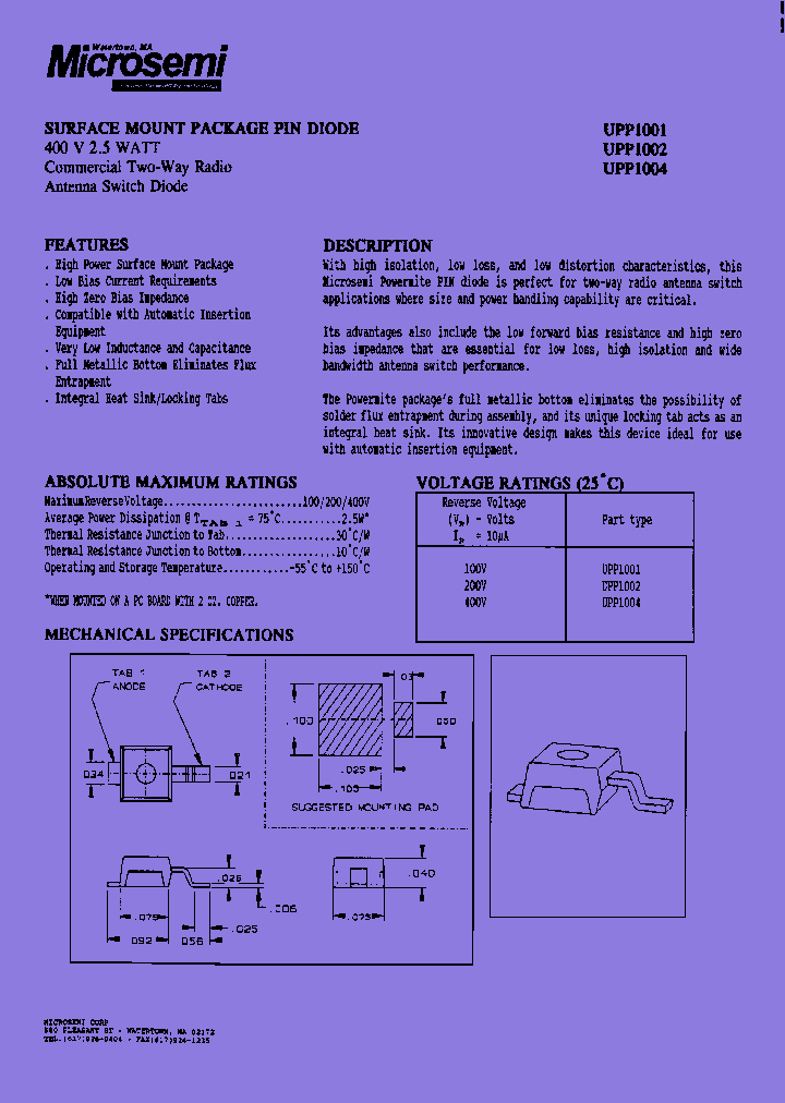 UPP1001E3_7719844.PDF Datasheet