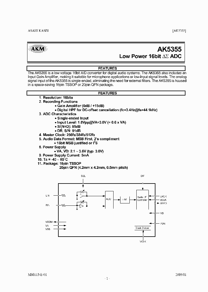 AK5355VN_7723278.PDF Datasheet