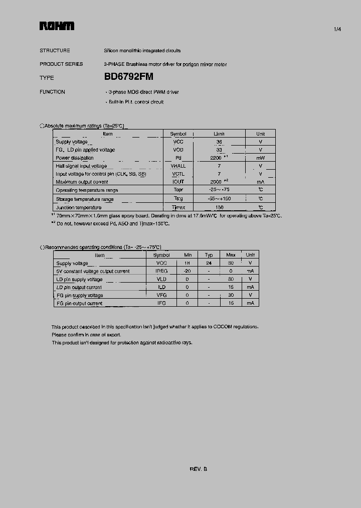 BD6792FM_7729777.PDF Datasheet