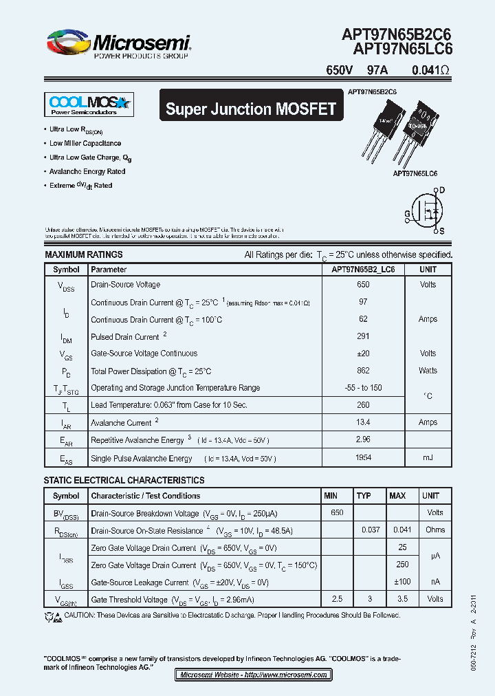 APT97N65B2C6_7729998.PDF Datasheet