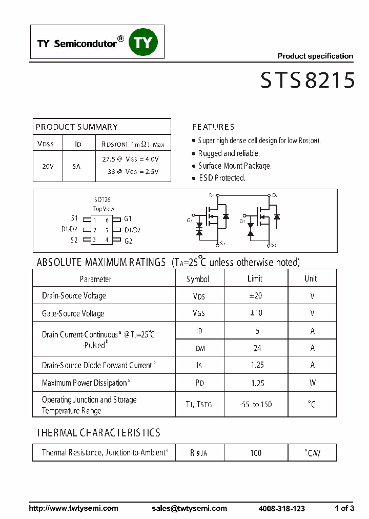 STS8215_7731020.PDF Datasheet