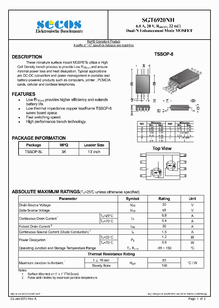 SGT6920NH_7732255.PDF Datasheet