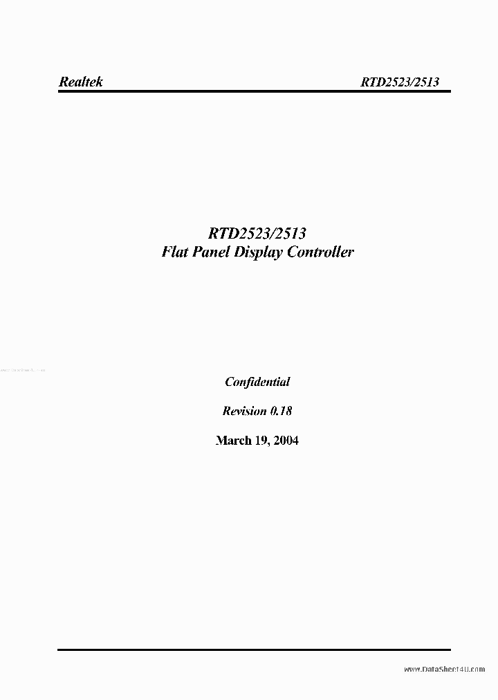 RTD2513_7733889.PDF Datasheet Download --- IC-ON-LINE