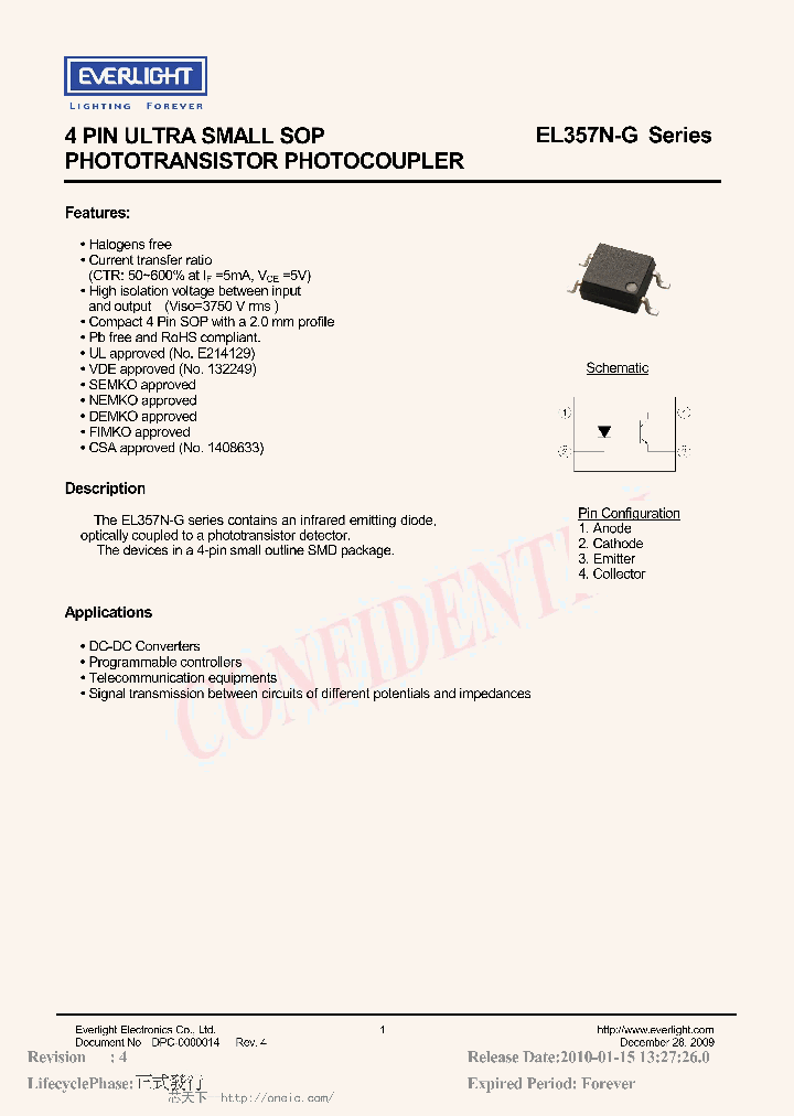 EL357N_7734021.PDF Datasheet Download --- IC-ON-LINE