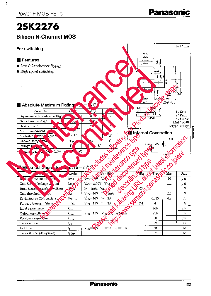 2SK2276_7737082.PDF Datasheet