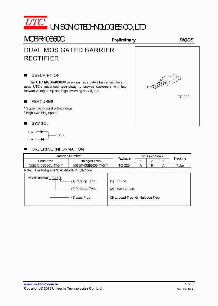 MGBR40S60C_7744594.PDF Datasheet