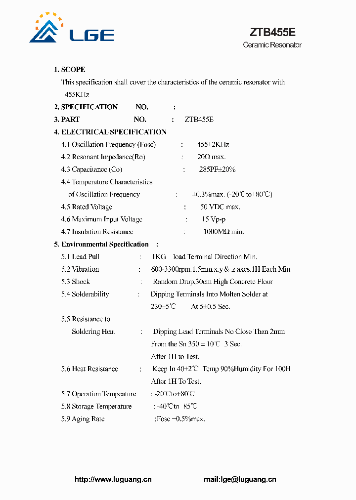 ZTB455E_7746373.PDF Datasheet