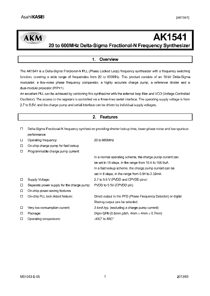 AK1541_7747740.PDF Datasheet
