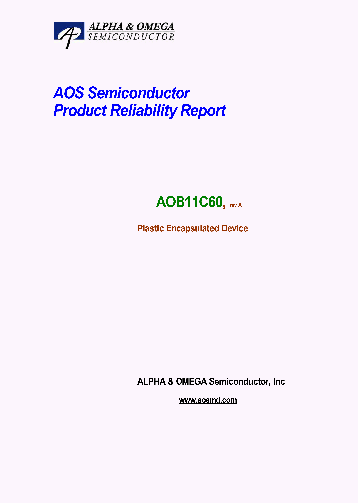 AOB11C60_7750771.PDF Datasheet