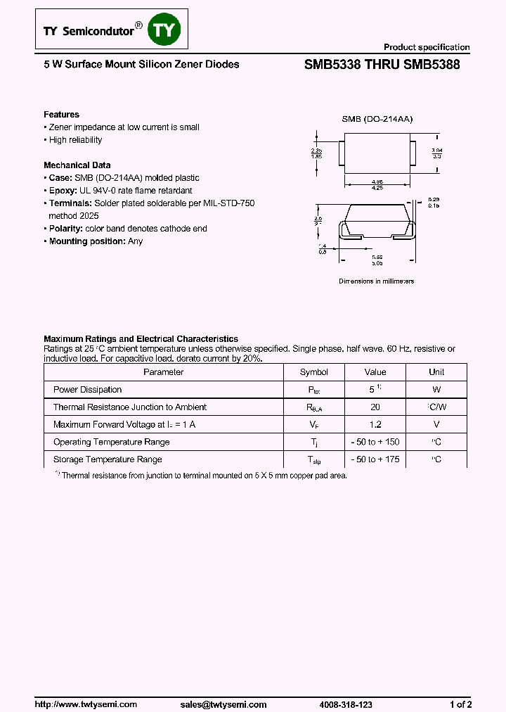 SMB5370_7755151.PDF Datasheet