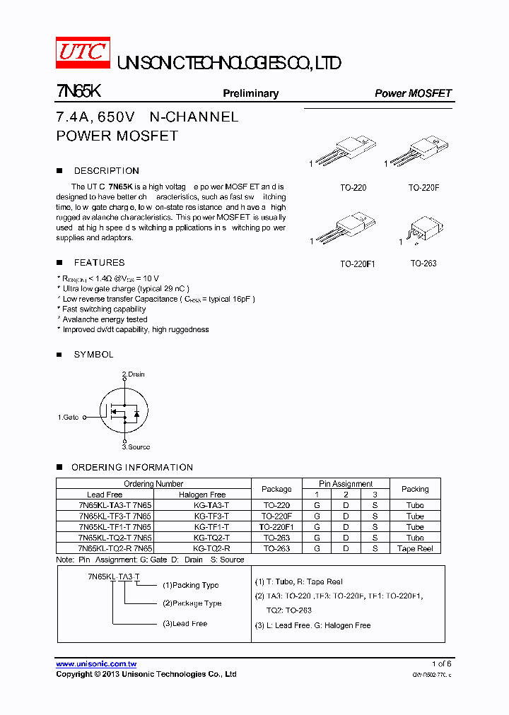 7N65K_7744473.PDF Datasheet