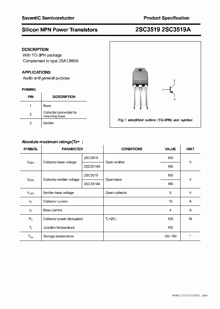 2SC3519_7744510.PDF Datasheet