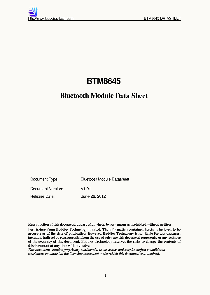BTM8645_7742152.PDF Datasheet