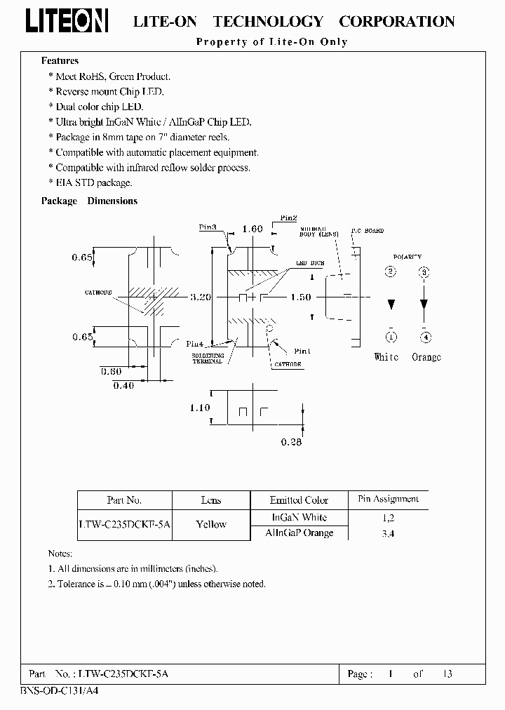 LTW-C235DCKF-5A14_7769362.PDF Datasheet