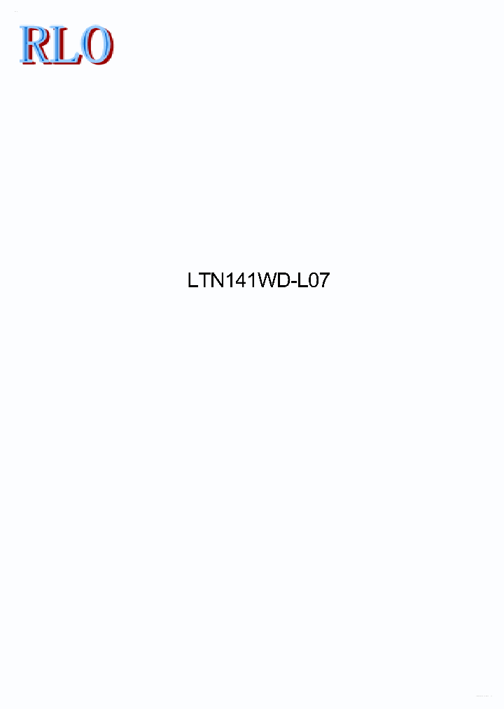LTN141WD-L07_7738058.PDF Datasheet